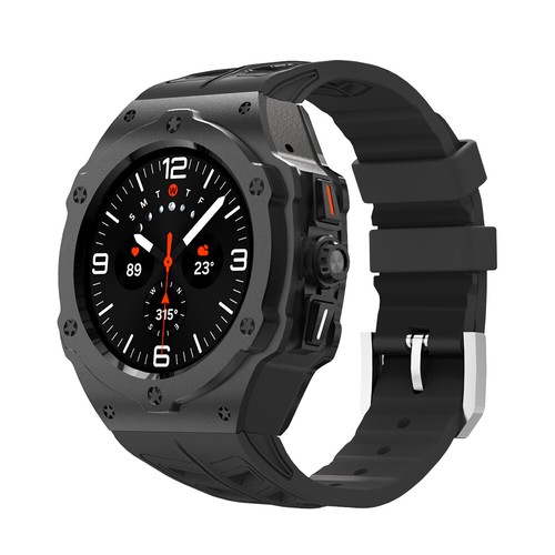 Aluminum Metal Case Silicone Band TPU Strap for Samsung Galaxy Watch Ultra 47mm - Picture 22 of 35