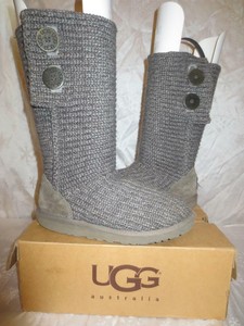grey crochet uggs