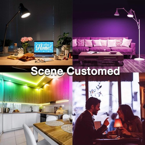 Tuya Smart WiFi Color Changing LED Bulbs - 12 Pack, Works with Alexa & Google - Picture 9 of 9