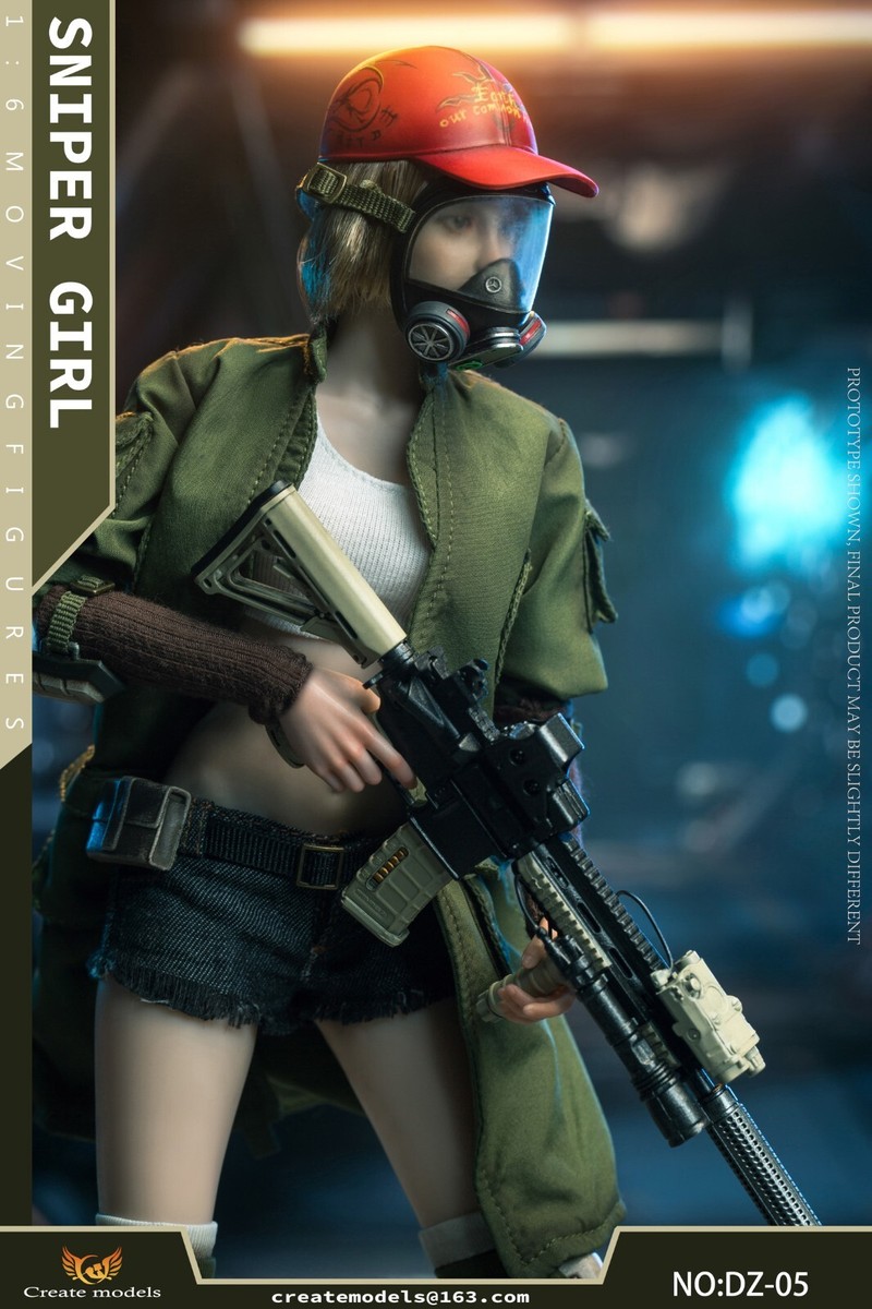 Createmodels 1/6 Sniper Girl Lan DZ-05 -12'' Female Action