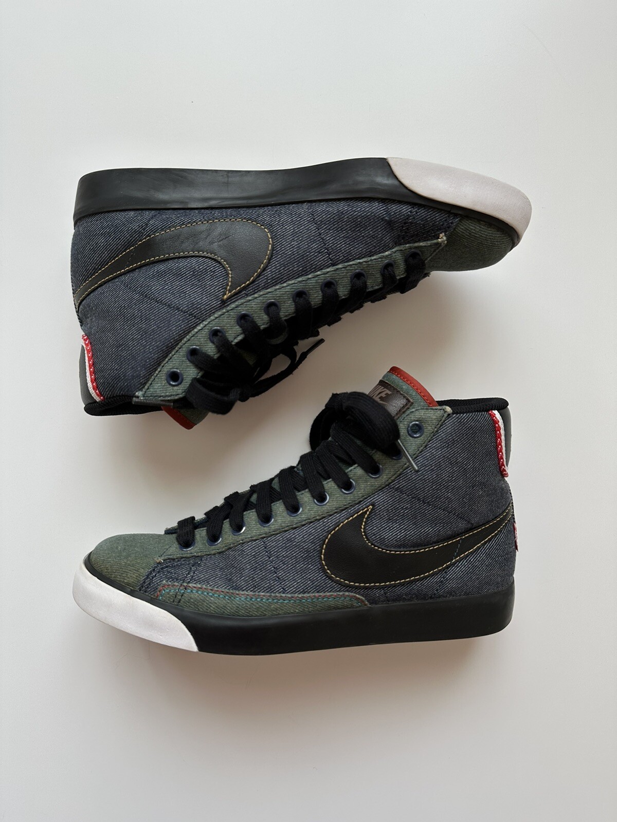 selvedge denim nike blazers
