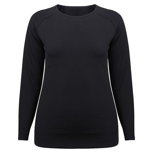 Women's Thermal Underwear Soft Long Johns Warm Base Layer Top/Bottom/Set Black - Picture 6 of 23