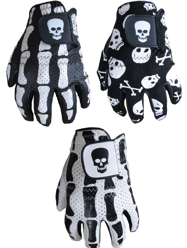 LOGO GOLF Herren Golfhandschuhe Totenköpfe Skelett Knochen 3er Pack nur 12,50£