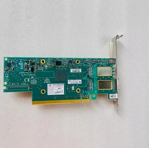 HPE P24248-001 MCX653105A-ECAT Single-Port HDR100 IB 100GbE QSFP56 PCIe NIC - Image 2 of 4