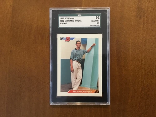 1992 Mariano Rivera Rookie Bowman #302 NM/MT