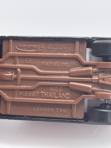 Scooby Doo London Taxi Matchbox 2004 Diecast Mattel MB667 Hanna Barbera Car - Picture 20 of 24