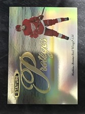 2020-21 Upper Deck Stature Rookie Proteges P38 Mathias Brome Detroit Red Wings