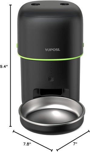 Automatic Cat Feeder, 2L Pet Food Dispenser, Wifi with APP Remote Dual Power - Picture 9 of 9