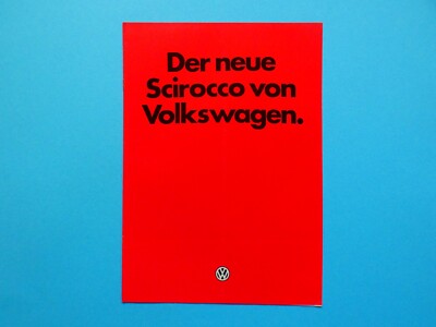 Prospekt / Katalog - VW Scirocco II - L, GL, LS, GLS, GT, GLI und GTI - 01/81