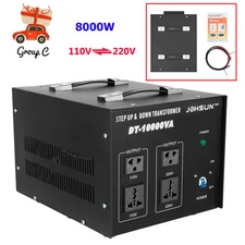 10000W Peak Voltage Transformer Converter 220V to 110V 110V to 220V Step Up/Down