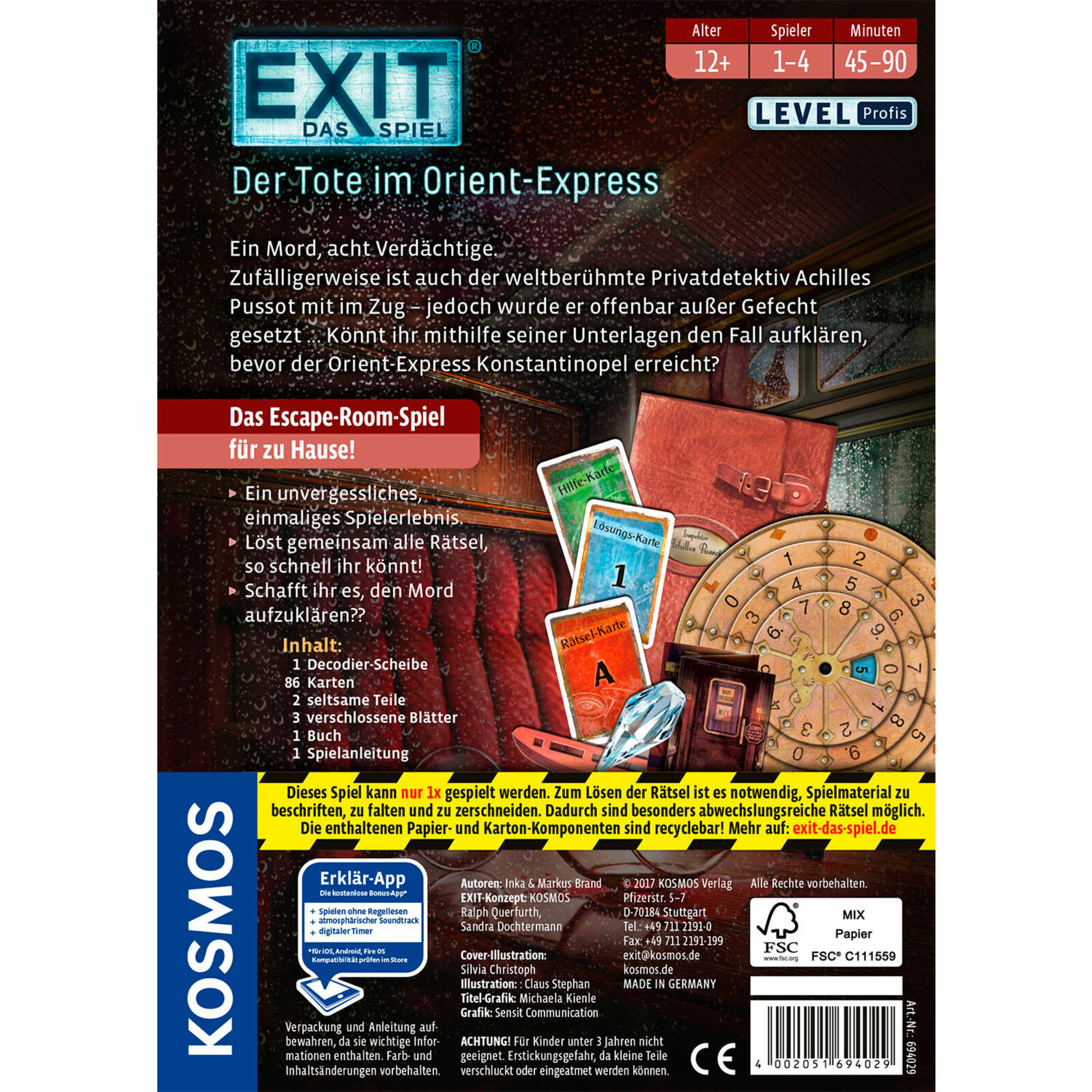 Thumbnail - Kosmos Exit - Das Spiel - Der Tote Orient-express, Partyspiel
