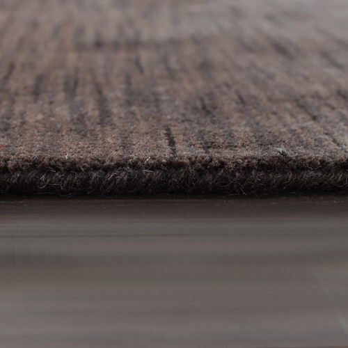 Eco-Friendly Hand Knotted Loom Wool Area Rug Solid Brown BBH Homes BBL00111L0004 - Picture 226 of 228