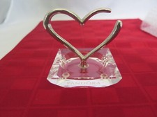 Pandora Crystal Silver Tone Heart Ring Holder - h4