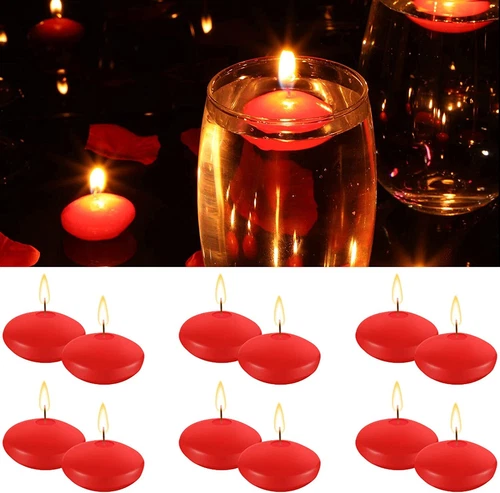 20X FLOATING WEDDING CANDLES UNSCENTED HOME DINNER PARTY BATHTUB TEALIGHTS DECOR