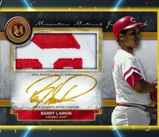 Topps Bunt Museum Series 2 Gold Signature Relic Barry Larkin Super Rare (DIGITAL
