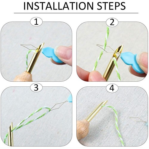 Plastic needle threader silver bow wire needles sewing Einführ Wholesale △ь~ - Picture 11 of 13