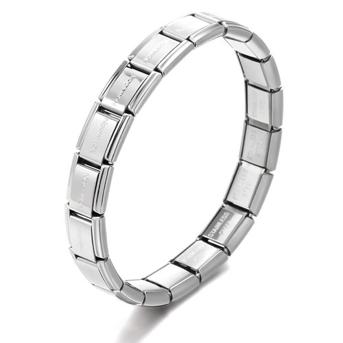 Nomination Engraved Classic Stainless Steel Starter Bracelet 18 Link Removable - Picture 10 of 10