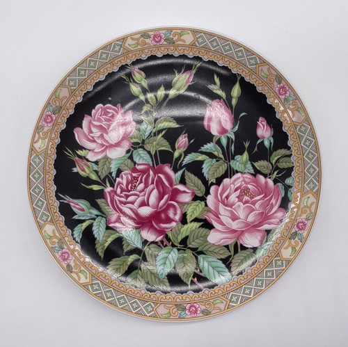 Lefton Oriental Bouquet Decorative Collectors Plate Rose Pattern - Picture 2 of 6