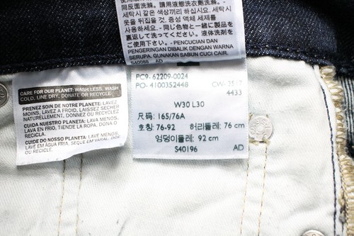 LEVI'S 510 Jeans Men's W30/~L28* Skinny Fit Zip Fly Stretch Whiskers - Picture 9 of 9