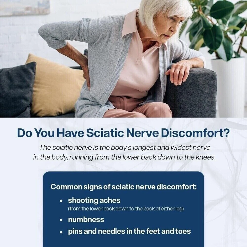 Cápsulas de suporte ciático - promove a saúde dos nervos e fortalece o sistema imunológico - Imagem 2 de 4