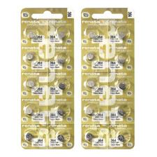 20 Renata 364 SR621SW SR60 MP-E Mini Silver Batteries 1.55V Swiss Made