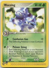 Weezing 24/109 Rare Ruby & Sapphire Pokemon LP