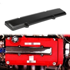 Engine Valve Carbon Fiber Look Spark Plug Cover For Honda Civic B16 B18 Vtec