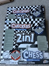 2x 2 en 1 juegos de damas y ajedrez