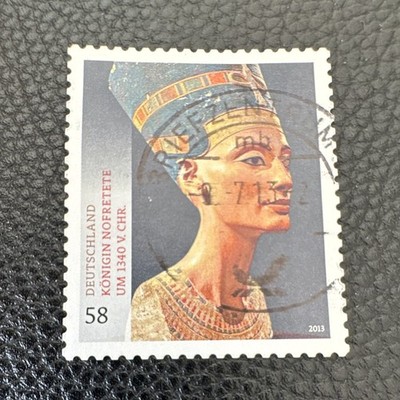 Deutschland Bundesrepublik Briefmarke 58 Cent Königin Nofretete 2013 gestempelt