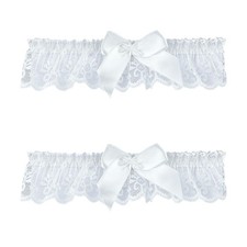 Lace Wedding Garters Bride with Bow Party Prom Leg Garter Belt for Women and ...