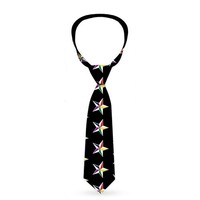Necktie Standard - Nautical Star Black/White/Multi Color (Us Import) ACC NEU