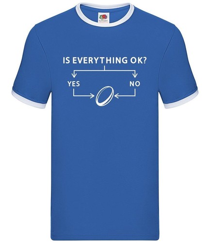 Is Everything Okay? Rugby - Mens Ringer - Funny Player League Union ...