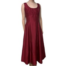 Vintage Scott McClintock Dress Formal Long Red Whimsigoth Fairy Y2K Size 12