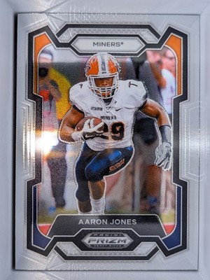 2024 Panini Prizm Draft Picks Aaron Jones #49 Miners NFL Football Card Green Bay