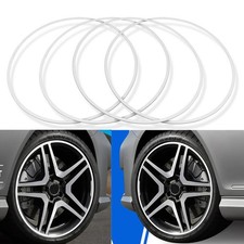 Aluminum 4pcs Set 18 19 20 Wheel Hub Rim Protector Trim Tire Ring Guard Strip