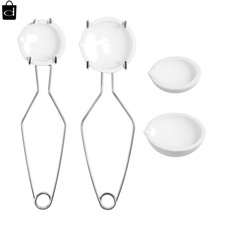3Pcs Ceramic Crucible Tongs Set for Melting Gold Silver Copper Metal Casting