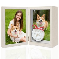 5x7 Pets Memorial Shadow Frame Dogs Memorial Picture Frame for Pets Paw Print...