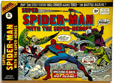 SUPER SPIDER-MAN - Comic Book #190. Marvel Comics Sept 1976 No.190. VF 8.0