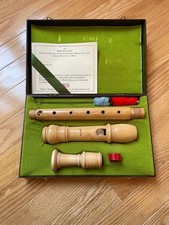 Vintage Moeck Rottenburgh Recorder Original Certificate and Case Made in Germany