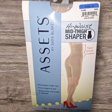 Assets Sara Blakely Spanx Nude Hi-waist Mid-thigh Shaper Size 4  180- 220 lbs