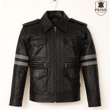 Resident Evil 6 Leon Scott Kennedy Leather Jacket Black Leather Jacket