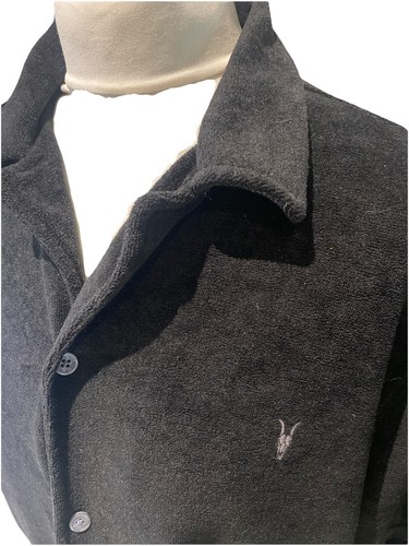 Allsaints Black Towelling Shirt L - Picture 3 of 9