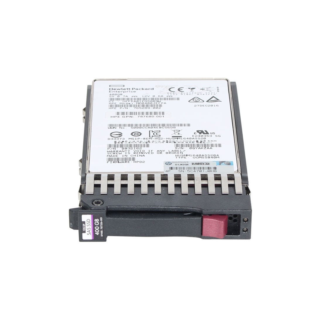 HP MSA J9F37A 400GB 12Gbps 2.5inch SAS SSD - 1yr Warranty
