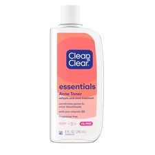 Clean and Clear Essentials Oil Free Acne Facial Astringent 8 Fl Oz Acne Trea...