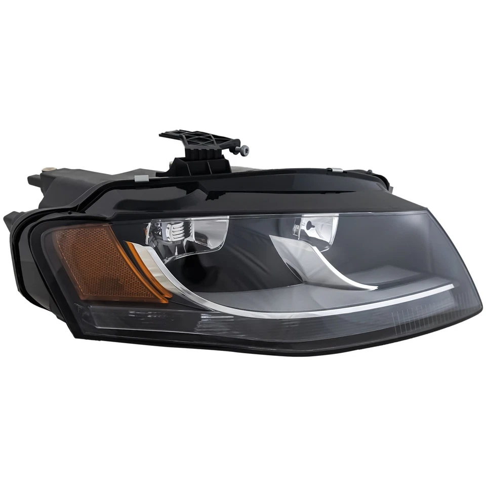 Right Side Headlight For Audi A4 Quattro 2009-2012 Halogen w/ Bulb Sedan & Wagon - Image 3 of 4