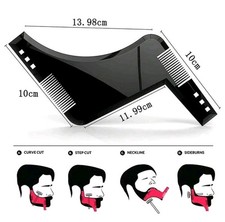 Beard Styling Shaping Template Comb Barber Tool Symmetry Line Up Trimming Guide