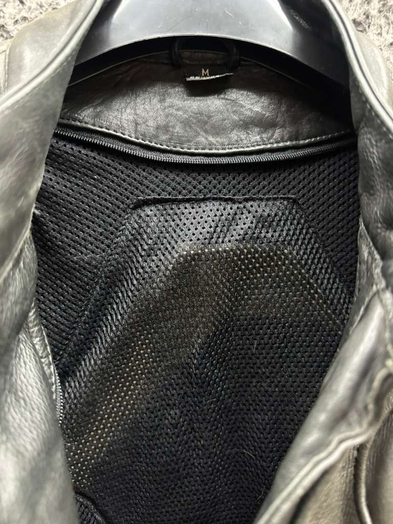 Genuine Leather Collared Full Zip Motorcycle Bike… - image 10