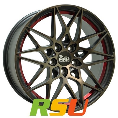 MAM B2 bronze red inside 8.5x20'' ET30 LK5 112 ML 72.6 Alufelgen 20 Zoll