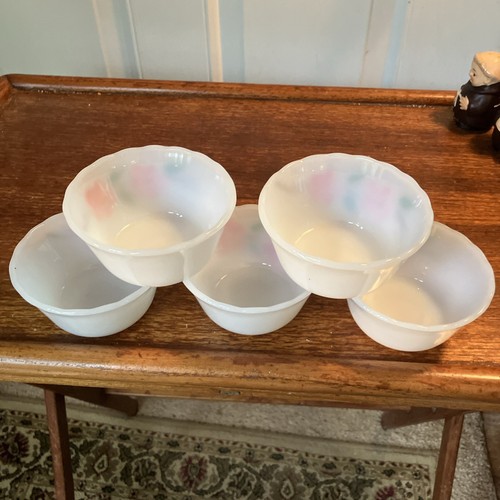Vintage Fire King Peach Blossom Custard Cups - Picture 5 of 16