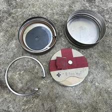 ORIGINAL WWII WW2 US 1942 Dated Gas Mask Lens Set In Case